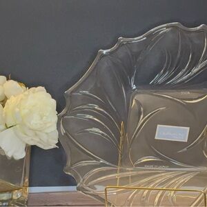 Mikasa Clear Glass Decorative Plate